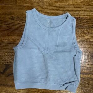Light Blue Sleeveless Women's Top